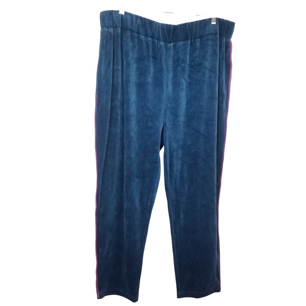 BP | Velour Lounge Pants Blue Pink Stripe Sweatpants
